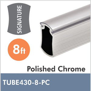 8ft Polished Chrome Signature Closet Rod, TUBE430-8-PC