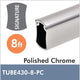 8ft Polished Chrome Signature Closet Rod, TUBE430-8-PC