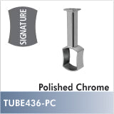 TUBE436-PC - Signature center support, Polished Chrome - Hafele