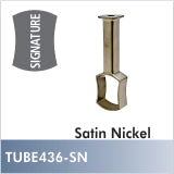 TUBE436-SN - Signature center support, Satin Nickel