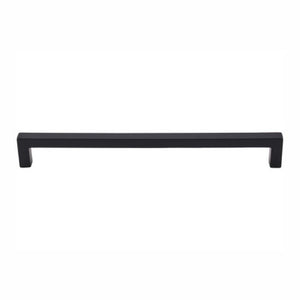 TopKnobs Square Bar Pull, 8-13-16", Matte Black