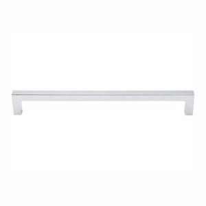 TopKnobs Square Bar Pull, 8-13-16", Polished Chrome