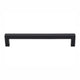 TopKnobs Square Bar Pull, 6-5-16", Matte Black