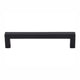 TopKnobs Square Bar Pull, 5-1-16", Matte Black