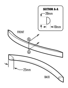 CC01-AC2134-224, Santiago Pull, Aluminum, 224 mm