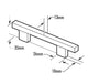 CC01-52-128, Kyoto Pull, Stainless Steel 128mm
