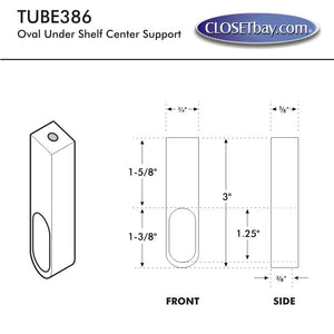 Novara center support, Oil Rubbed Bronze