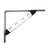 Alpha Shelf Bracket (X2),  Chrome