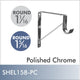 Shelf & Rod Bracket, Polished Chrome EPCO