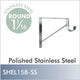Shelf & Rod Bracket, Stainless Steel