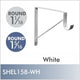 Shelf & Rod Bracket, White