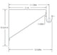 Shelf & Rod Bracket, Stainless Steel